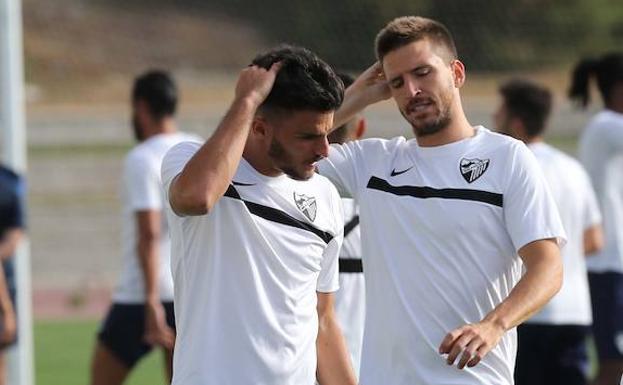 Juan Carlos y Camacho, en la anterior pretemporada. /Salvador Salas