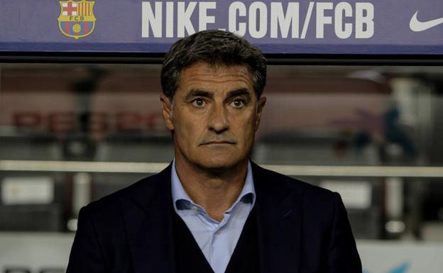 Míchel, durante el partido de anoche/Agencia Lof
