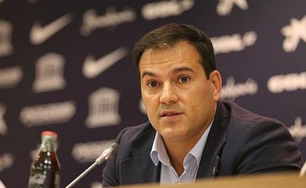 Vicente Casado, durante su etapa en el Málaga./SUR