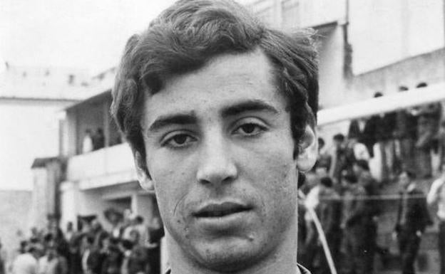 Nacho, a comienzos de los 80 con el brazalete de capitán. /SUR