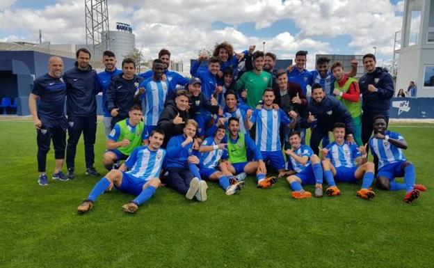 Foto del Málaga juvenil de División de Honor. /Malagacf.com