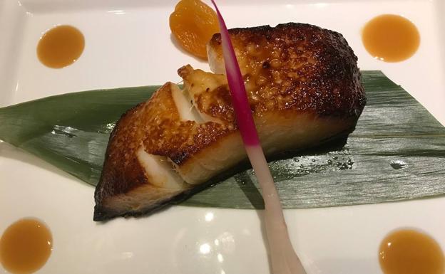 Bacalao negro con miso.