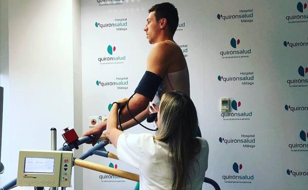 Milosavljevic, ayer en el Hospital Quirón.