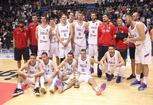 Nedovic, con su selección.