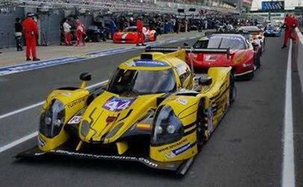 El Ligier Nissan de SPV Racing en los boxes de Le Mans./SUR
