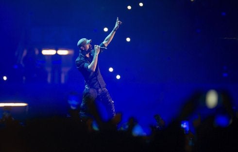 Enrique Iglesias, en su fallida actuación en Santander.