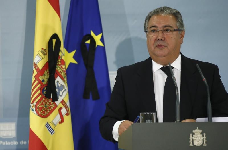 Zoido, durante su comparecencia./Efe
