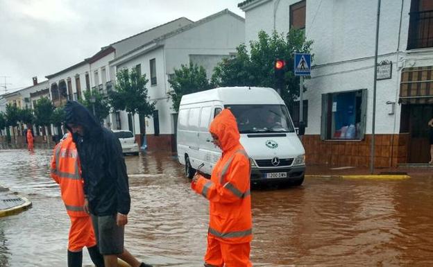 Efectos de las tormentas por la Dana ayer en la provincia.
