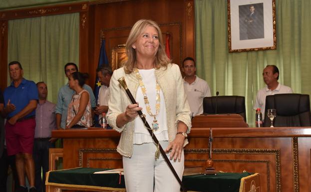 Ángeles Muñoz, durante su discurso