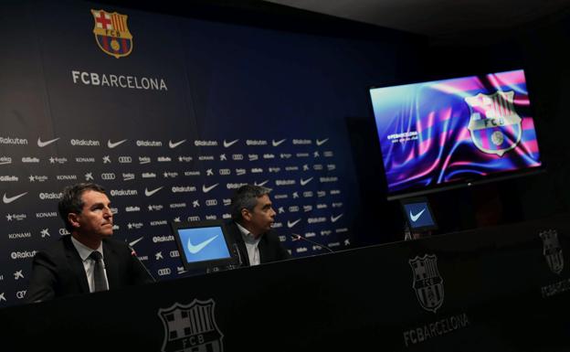 Robert y Soler, en la rueda de prensa.