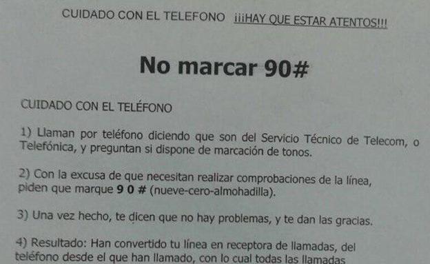 Extracto del mensaje que se está eviando a través de WhatsApp.
