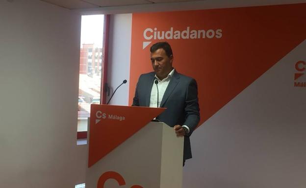 El parlamentario andaluz de Ciudadanos, Carlos Hernández