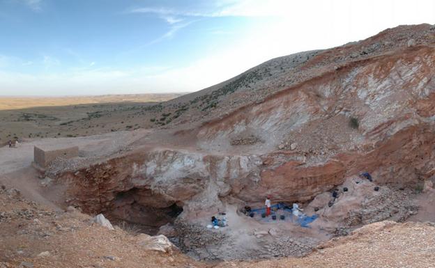 Yacimiento arqueológico de Jebel Irhouden (Marruecos)./Jean-Jacques Hublin (Efe)