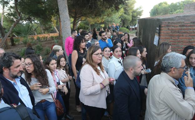 Los fans, en Gibralfaro/Fernando González