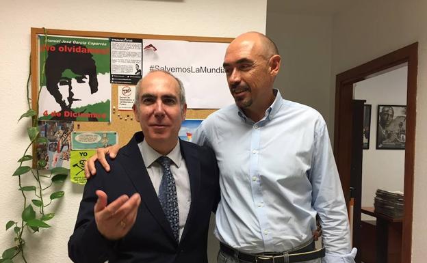 Moreno Brenes y Zorrilla, en su última visita al Ayuntamiento/P. R. Q.