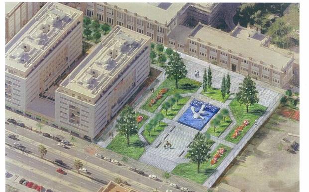 Recreación de la plaza que hará la Gerencia de Urbanismo.