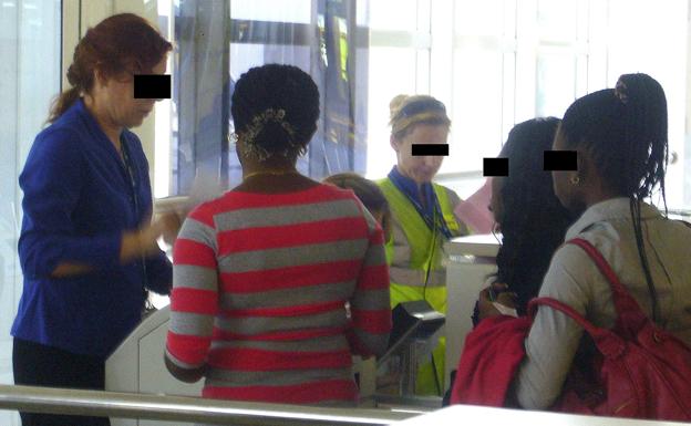 La Guardia Civil desmantela una red de trata de mujeres nigerianas en 2011./