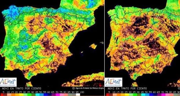 La sequía enmarrona España
