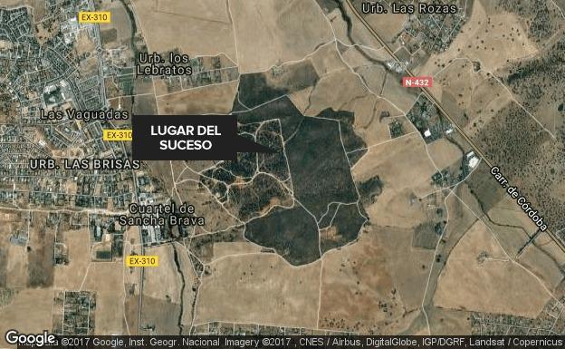Localización aproximada del lugar del suceso./Google Maps.