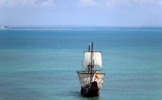 Foto del galeón 'Andalucía', que llegará a Málaga. /
