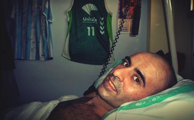 Sergio Hijano en el hospital/Facebook de Sergio Hijano