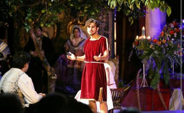 El joven actor malagueño, en una de las obras en las que ha participado.