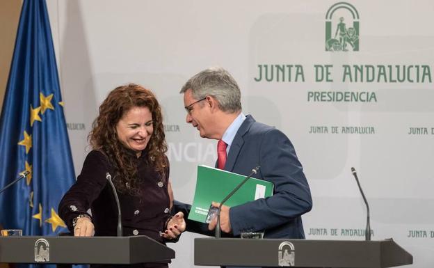 Rueda de prensa posterior al Consejo de Gobierno. /EFE
