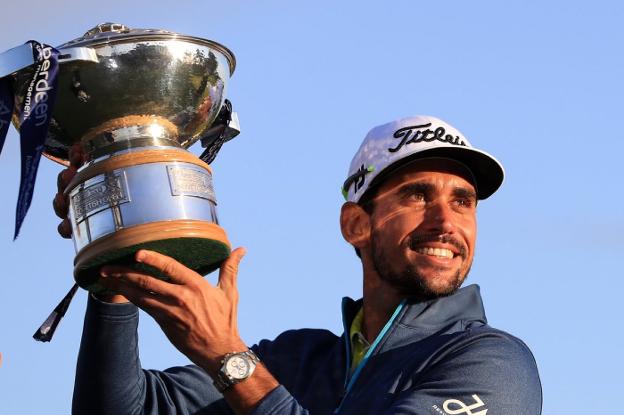 Rafael Cabrera-Bello volvió a ganar en el Circuito Europeo en 2017 tras cinco sin hacerlo.
/SUR