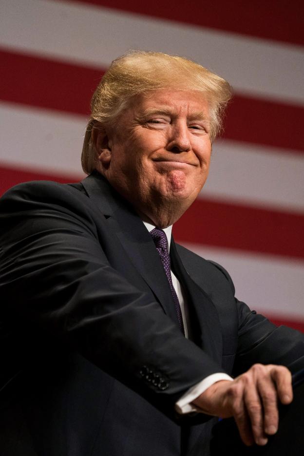 Donald Trump, durante un discurso en Washington, el pasado diciembre. :: Jim Lo Scalzo/ efe
/