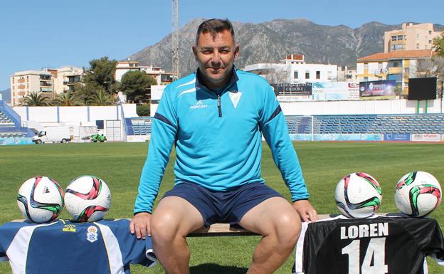 Loren, en su última etapa con el Marbella. /J. Rodríguez