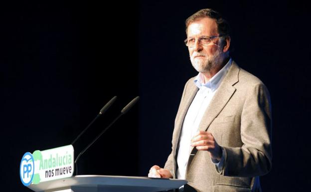 Mariano Rajoy, durante el acto de hoy./EFE