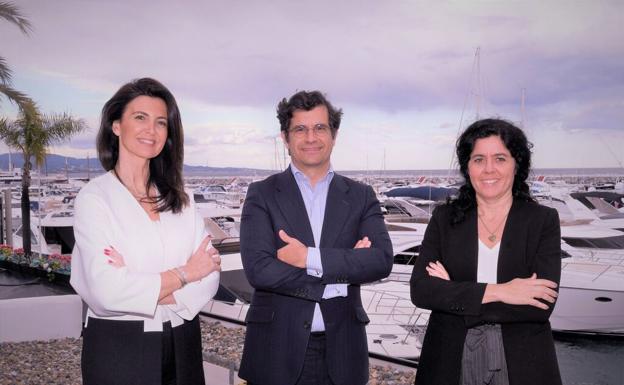 Pilar León, Juan Núñez y Ana Sánchez. /SUR