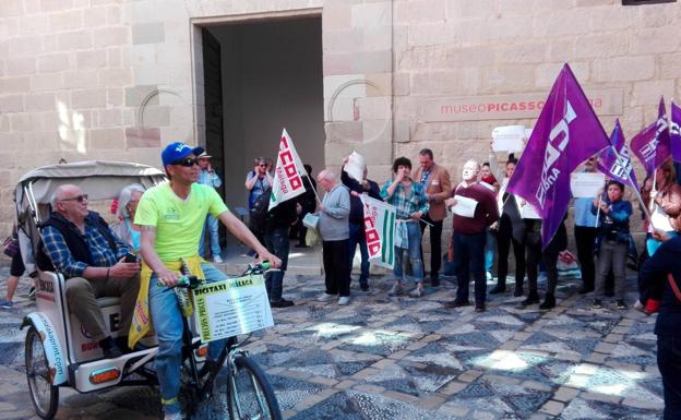 Segunda jornada de paro parcial de la plantilla del Museo Picasso Málaga