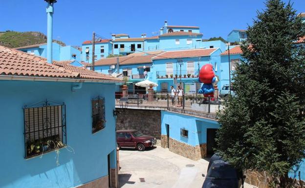 Júzcar es uno de los pueblos que ganan población junto a Atajate, Cartajima, Parauta y Pujerra. /Vanessa Melgar