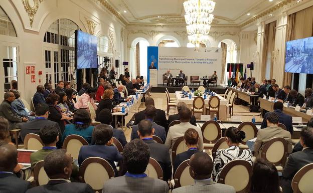 Encuentro celebrado esta mañana en el Gran Hotel Miramar./Ñito Salas