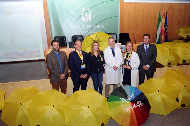 Representantes de la Junta, el hospital y el Ayuntamiento./Josele-Lanza