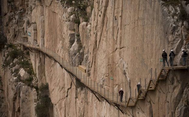 Las imágenes más impactantes del Caminito del Rey