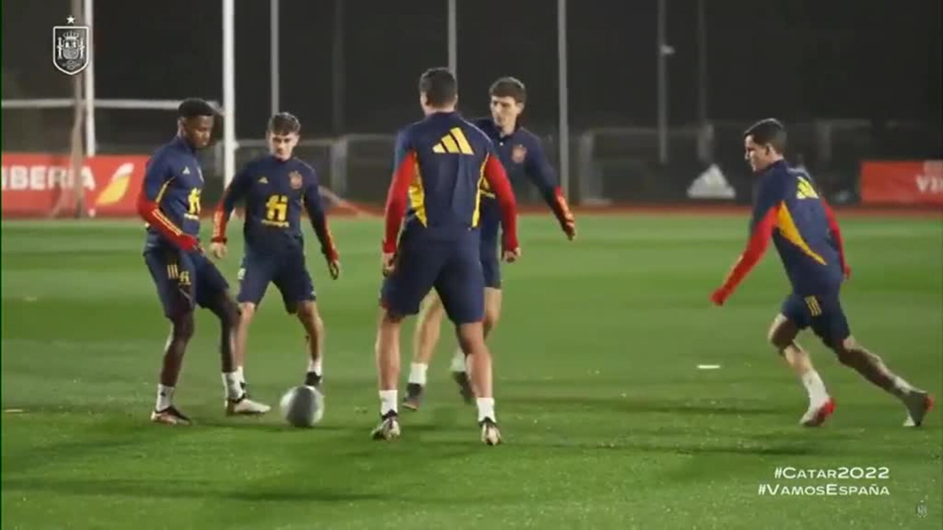 Primer entrenamiento de la selección española de fútbol de cara al