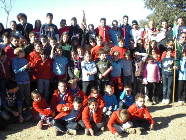 Un grupo de jóvenes scouts./