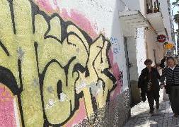 Pintadas en Carretera de Cádiz. :: Carlos Moret/