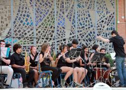 Alumnos de la Escuela de Jazz en un concierto./