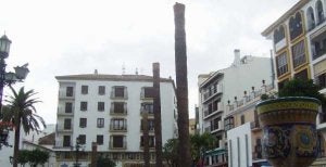 Recientemente fueron taladas otras tres palmeras, al parecer afectadas por la plaga del 'picudo rojo'. /M.G./