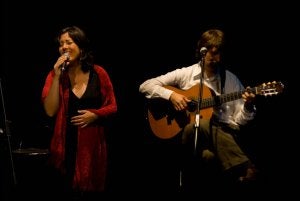 Laura Trinidad y Diego Salas, en concierto. :: SUR/