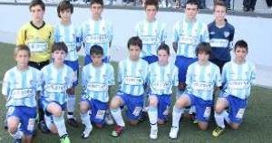 Los jugadores del Málaga, en el torneo de Estepona.
::
J. MACÍAS/