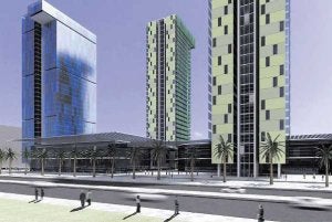 Recreación de las torres de Repsol, uno de los proyectos emblemáticos del nuevo PGOU. ::
SALVADOR SALAS/