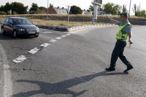Se han reforzado los controles preventivos en puntos estratégicos de las carreteras de la comarca. :: Sur/