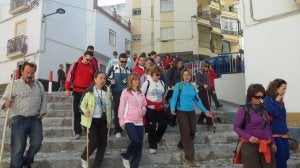 Los participantes, venidos de distintos pueblos, salieron desde el centro de Coín. ::
J. J. B./