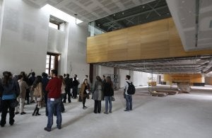El palacio de la Aduana ofrecerá más de 18.000 metros cuadrados para albergar las colecciones del Museo de Málaga. :: SALVADOR SALAS/