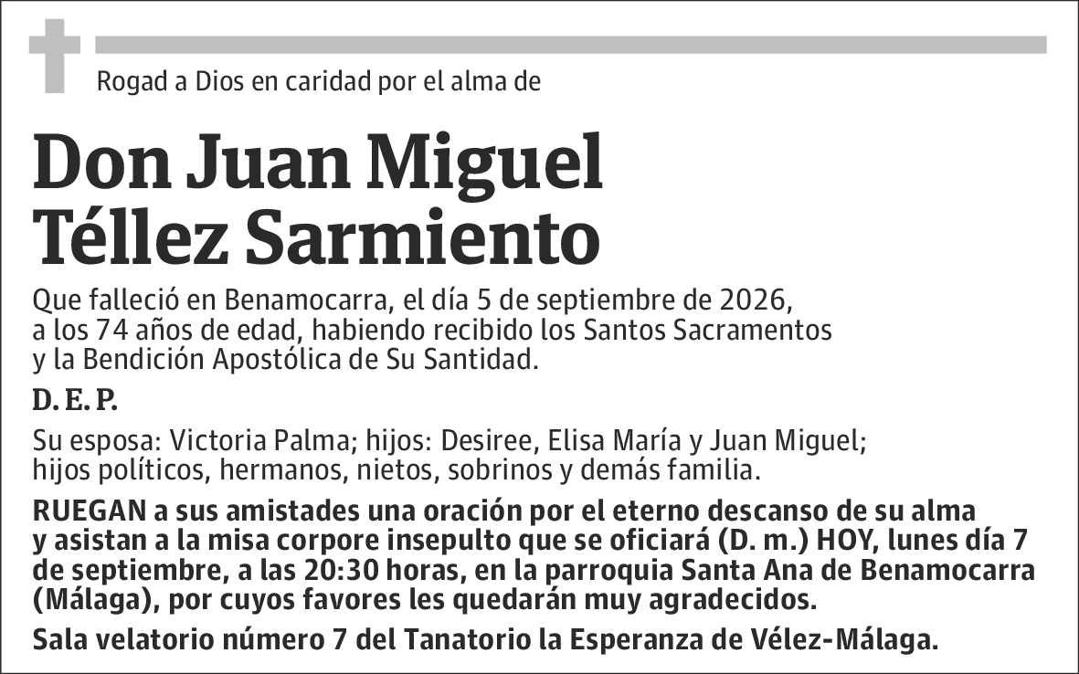 Juan Miguel Téllez Sarmiento