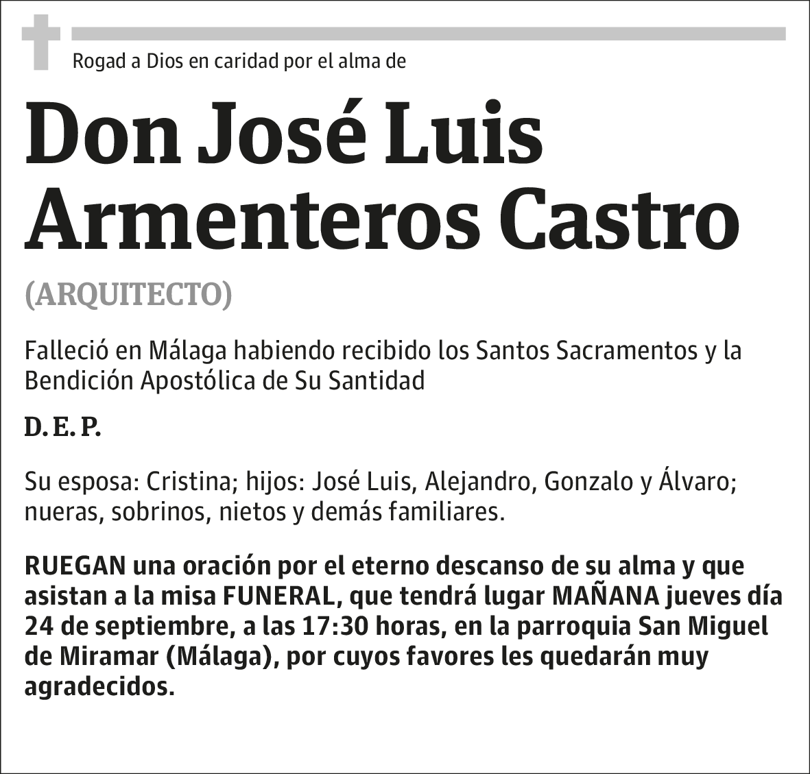 José Luis Armenteros Castro